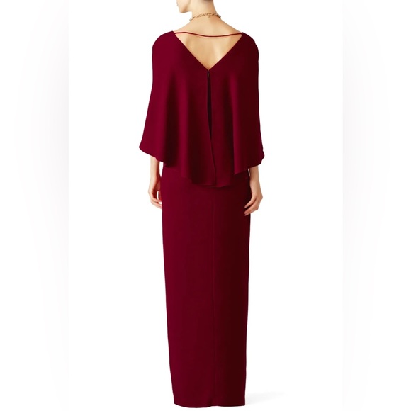🍷Halston Heritage V neck cape dress - Picture 3 of 7